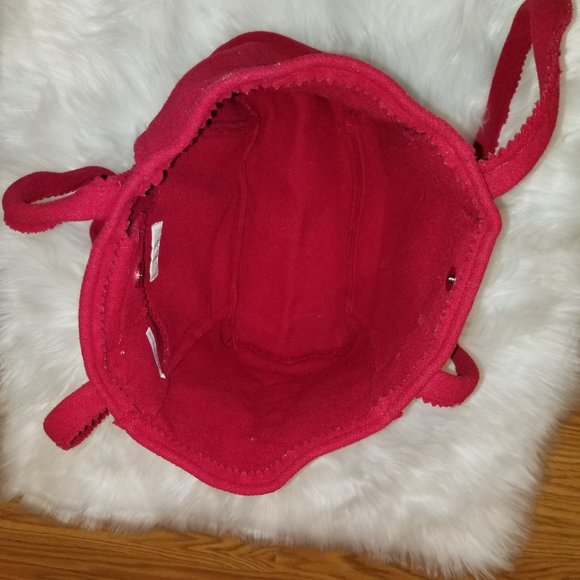 J Jill Wool Shoulder Tote Bag, Red - Picture 8 of 13